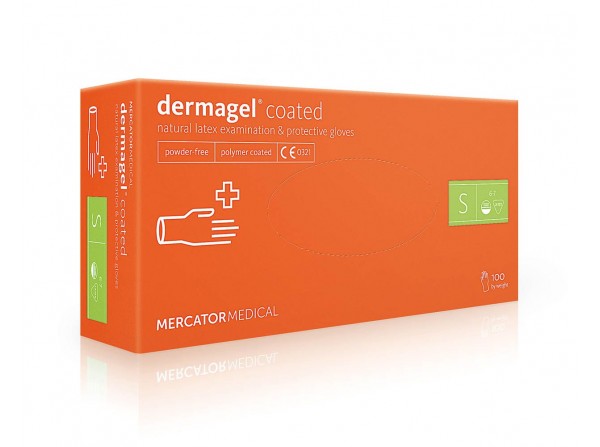 DermaGEL латексні рукавички покриті дермагелем