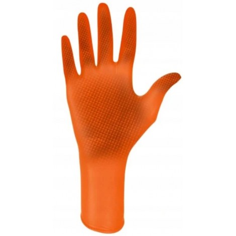 Ideall Nitrile Moto PowerGrip orange нітрилові 50 штук/25 пар Ультра міцні