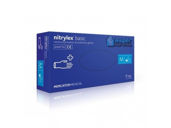 Nitrylex Basic  100 шт. рукавички нітрилові неопудрені