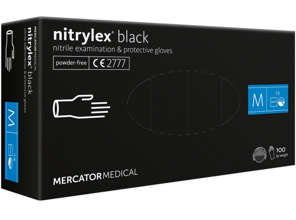 Nitrylex PF BLACK  100 шт. нітрилові неопудрені чорні