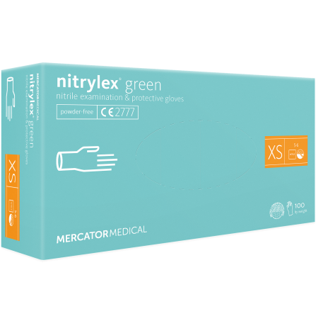 Nitrylex GREEN  100 шт.  нитриловые неопудренные