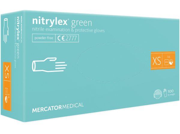 Nitrylex GREEN 100 шт. нітрилові неопудрені