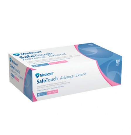 Medicom SafeTouch Extend Pink 100 шт. перчатки нитриловые неопудренные светло-розовые