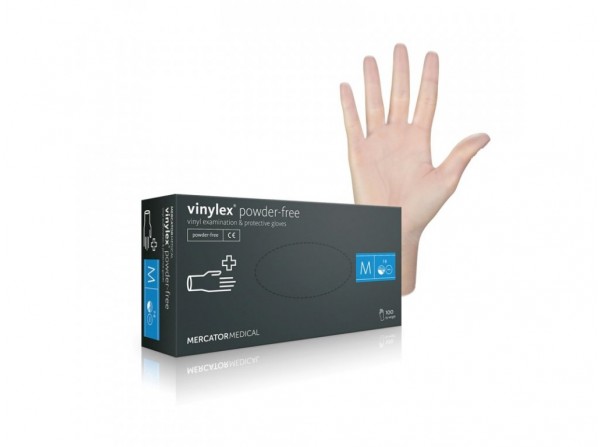 Рукавички Vinylex PF М (7-8) вінілові неопудрені (20% ПДВ)